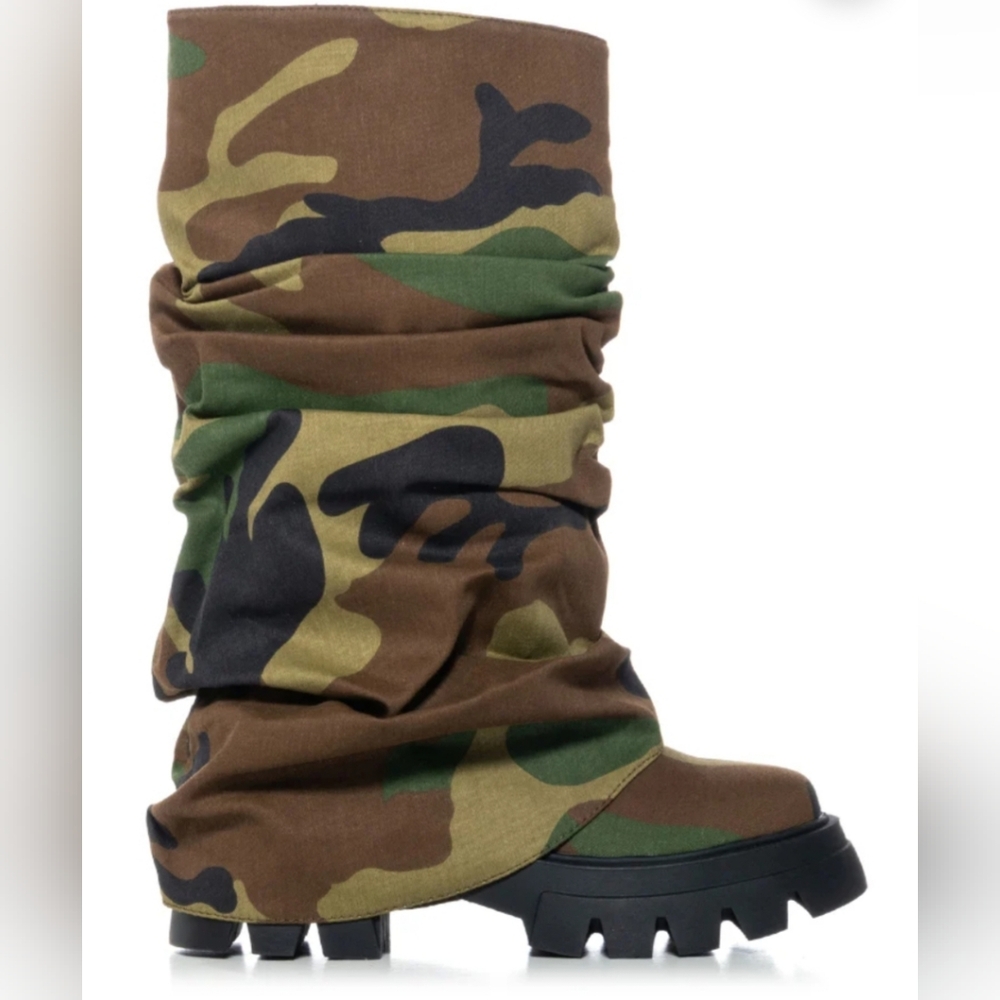 AZALEA WANG MATE CAMO BOOT - 11